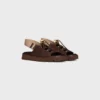 Sandały CELINE Billie Chunky z cielęcej skóry i tkaniny Sandały CELINE Billie Chunky z cielęcej skóry i tkaniny