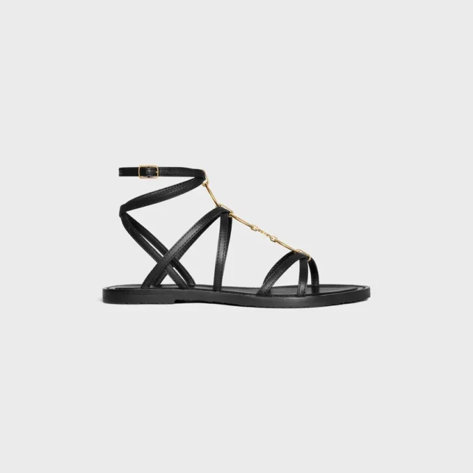 Sandały CELINE Lympia Strappy Jewel ze skóry cielęcej Sandały CELINE Lympia Strappy Jewel ze skóry cielęcej