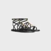 Sandały CELINE Lympia Strappy Jewel ze skóry cielęcej Sandały CELINE Lympia Strappy Jewel ze skóry cielęcej