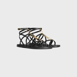 Sandały CELINE Lympia Strappy Jewel  ze skóry cielęcej