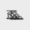 Sandały CELINE Lympia Strappy Jewel ze skóry cielęcej Sandały CELINE Lympia Strappy Jewel ze skóry cielęcej