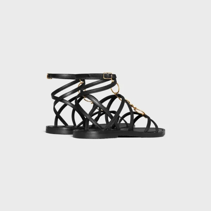 Sandały CELINE Lympia Strappy Jewel ze skóry cielęcej Sandały CELINE Lympia Strappy Jewel ze skóry cielęcej