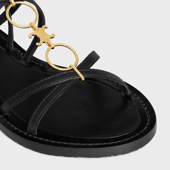 Sandały CELINE Lympia Strappy Jewel ze skóry cielęcej Sandały CELINE Lympia Strappy Jewel ze skóry cielęcej