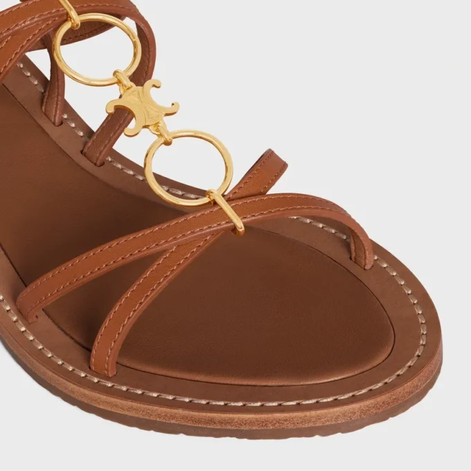 Sandały CELINE Lympia Strappy Jewel ze skóry cielęcej Sandały CELINE Lympia Strappy Jewel ze skóry cielęcej