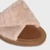 Sandały CELINE Lympia Twisted z tkaniny typu sponge