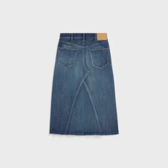Spódnica midi z ciemnego denimu w stylu Union Wash