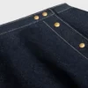Spódnica z falbaną z lekkiego bawełnianego denimu