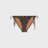 Spodnie do kostiumu kąpielowego Triomphe z matowej dzianiny z motywem Monogram Spodnie do kostiumu kąpielowego Triomphe z matowej dzianiny z motywem Monogram