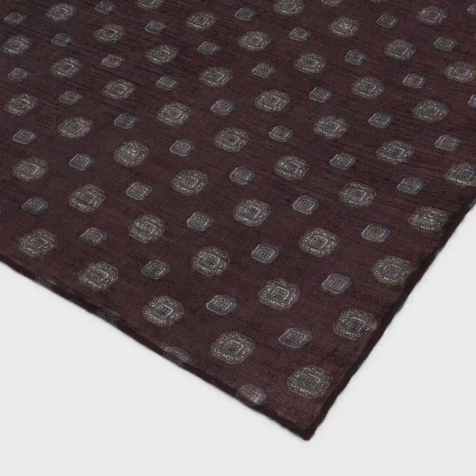 Stola z muślinu kaszmirowego z nadrukiem Biscotto Stola z muślinu kaszmirowego z nadrukiem Biscotto