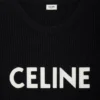 Sweter oversize CELINE z prążkowanej wełny Sweter oversize CELINE z prążkowanej wełny