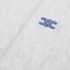 Sweter oversize z okrągłym dekoltem z bawełnianego polaru