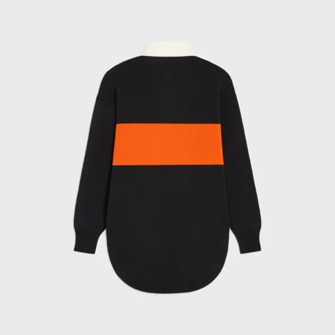 Sweter polo oversize z wełny Sweter polo oversize z wełny