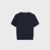 Sweter polo z delikatnego kaszmiru i jedwabiu Sweter polo z delikatnego kaszmiru i jedwabiu