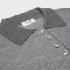 Sweter polo z delikatnego kaszmiru i jedwabiu