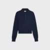 Sweter polo z delikatnej bawełny Sweter polo z delikatnej bawełny