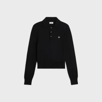 Sweter polo z delikatnej bawełny