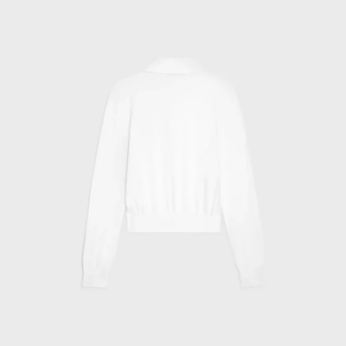 Sweter polo z delikatnej bawełny Sweter polo z delikatnej bawełny