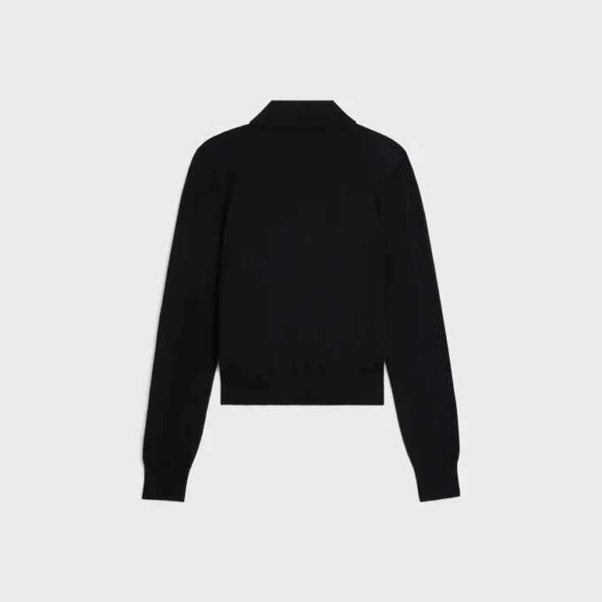 Sweter polo z delikatnej bawełny Sweter polo z delikatnej bawełny