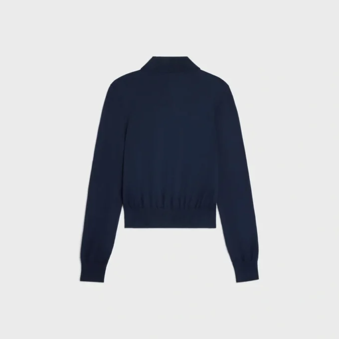 Sweter polo z delikatnej bawełny Sweter polo z delikatnej bawełny