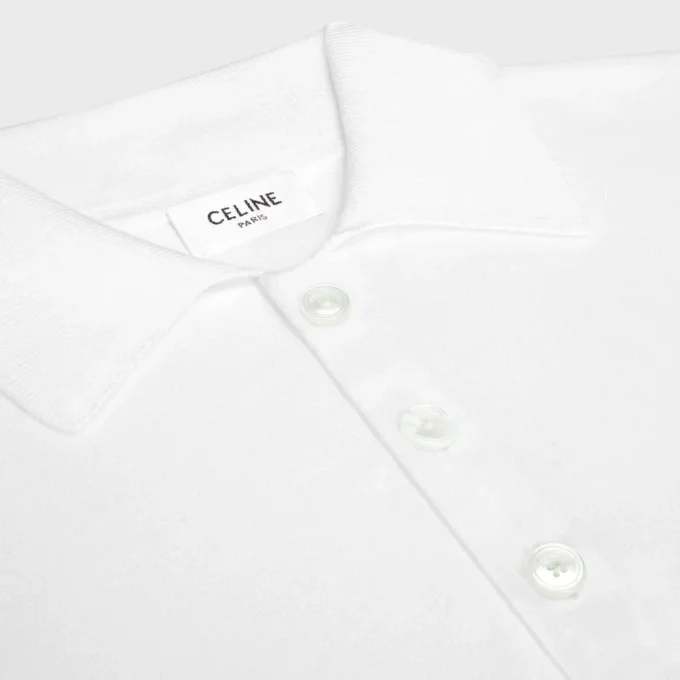 Sweter polo z delikatnej bawełny Sweter polo z delikatnej bawełny