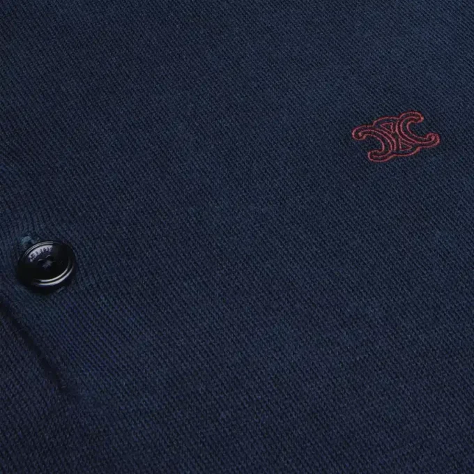 Sweter polo z delikatnej bawełny Sweter polo z delikatnej bawełny