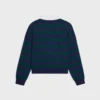 Sweter polo z wełny w paski Sweter polo z wełny w paski