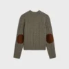 Sweter Triomphe z kaszmiru o splocie warkoczowym
