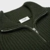 Sweter typu trucker z prążkowanej wełny Sweter typu trucker z prążkowanej wełny
