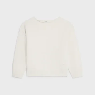 Sweter z dekoltem w łódkę z wełny i kaszmiru