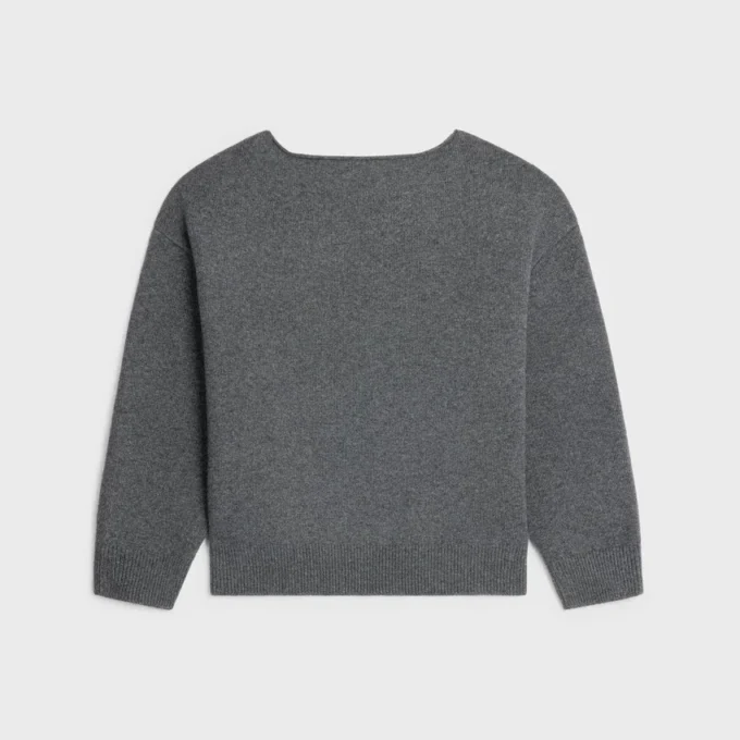 Sweter z dekoltem w łódkę z wełny i kaszmiru Sweter z dekoltem w łódkę z wełny i kaszmiru
