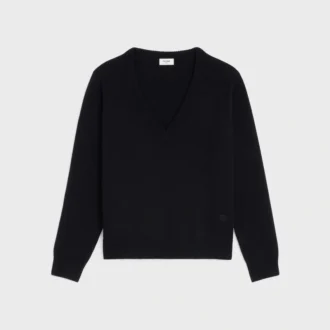 Sweter z dekoltem w serek Triomphe z tradycyjnego kaszmiru