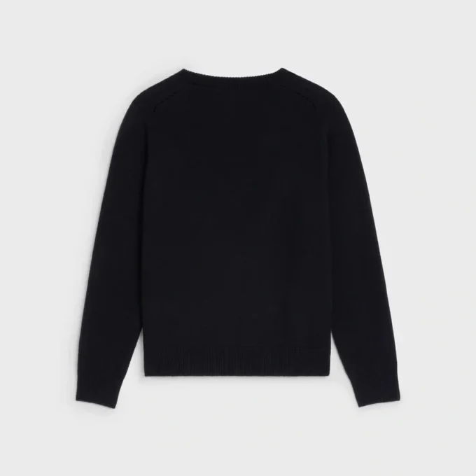 Sweter z dekoltem w serek Triomphe z tradycyjnego kaszmiru Sweter z dekoltem w serek Triomphe z tradycyjnego kaszmiru