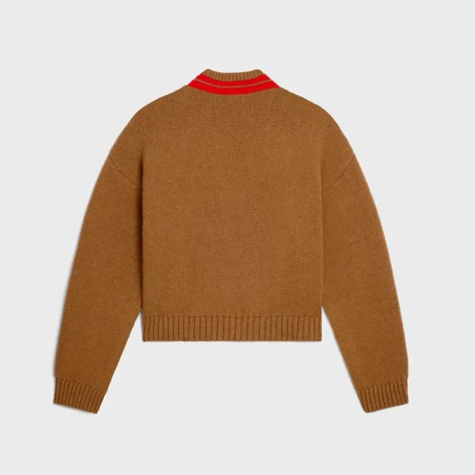 Sweter z dekoltem w serek z kaszmiru Sweter z dekoltem w serek z kaszmiru