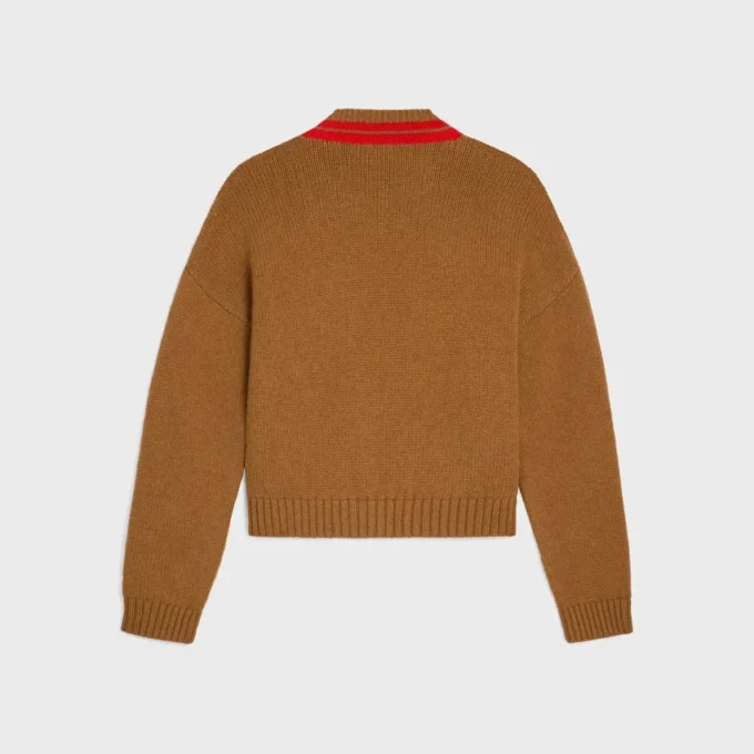 Sweter z dekoltem w serek z kaszmiru Sweter z dekoltem w serek z kaszmiru