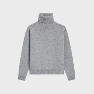 Sweter z golfem z bezszwowego kaszmiru Sweter z golfem z bezszwowego kaszmiru