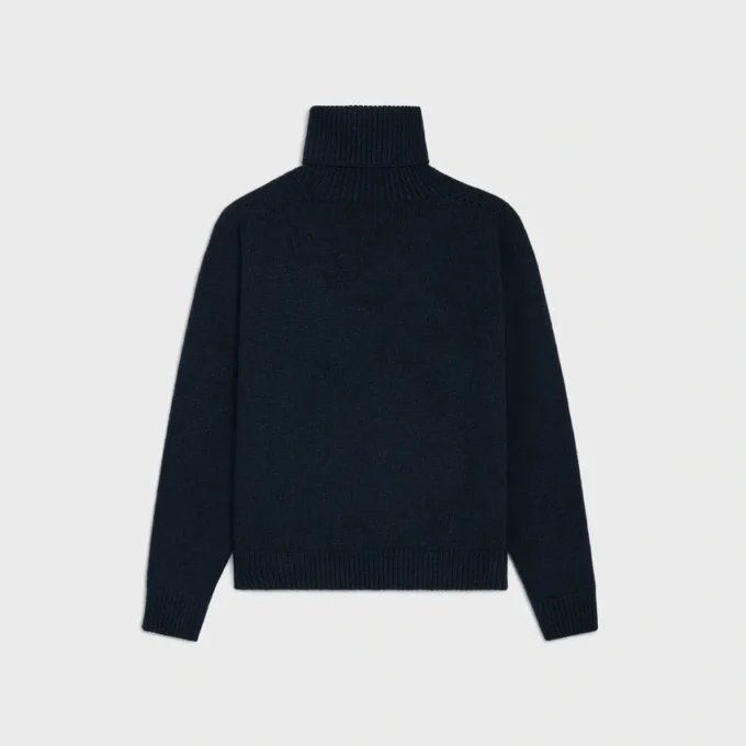 Sweter z golfem z bezszwowego kaszmiru Sweter z golfem z bezszwowego kaszmiru