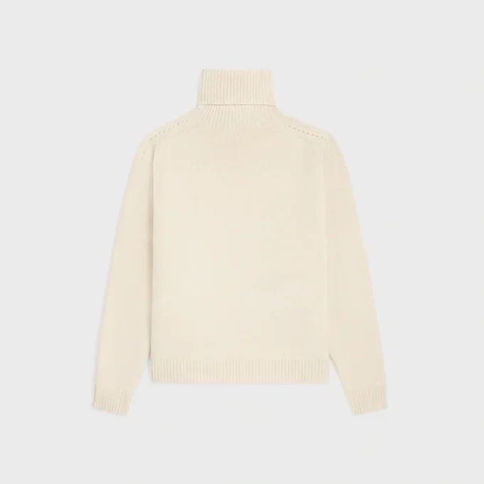 Sweter z golfem z bezszwowego kaszmiru Sweter z golfem z bezszwowego kaszmiru
