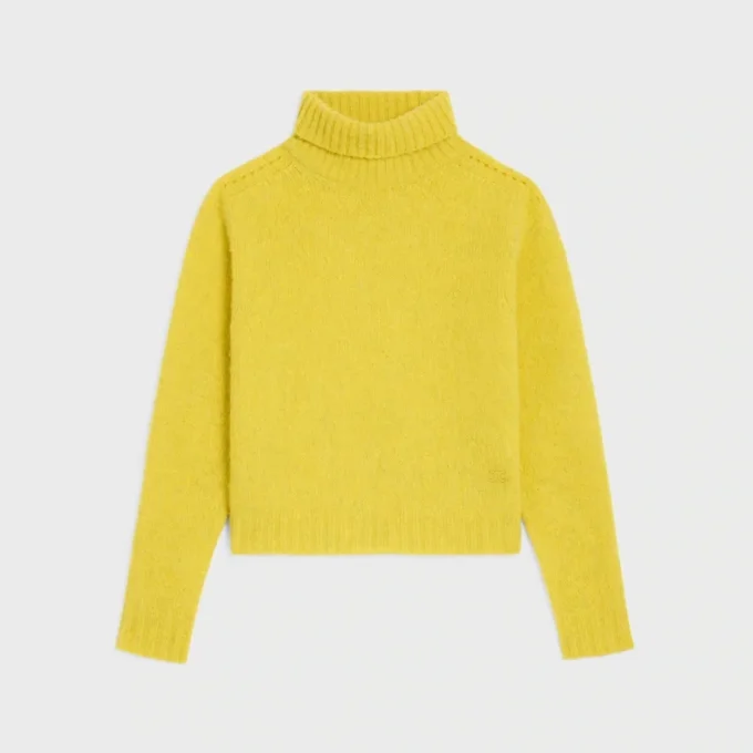 Sweter z golfem z wełny szetlandzkiej Sweter z golfem z wełny szetlandzkiej