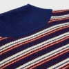 Sweter z golfem z wełny w prążki Sweter z golfem z wełny w prążki