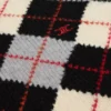 Sweter z golfem z wełny w romby