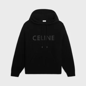 Sweter z kapturem CELINE z Monochroms wełny