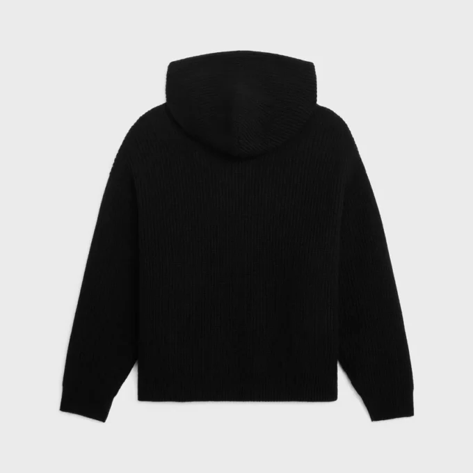 Sweter z kapturem CELINE z Monochroms wełny