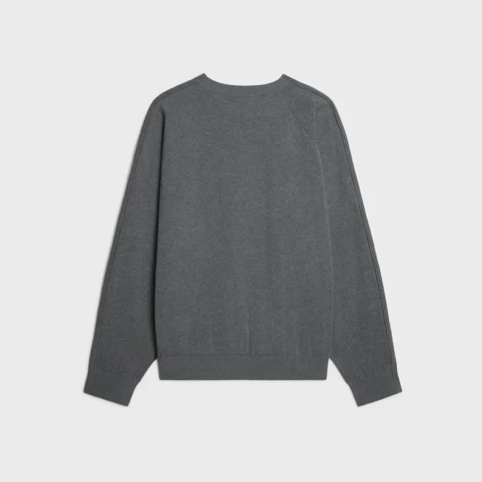 Sweter z okrągłym dekoltem z bawełny