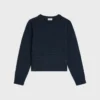 Sweter z okrągłym dekoltem z bezszwowego kaszmiru Sweter z okrągłym dekoltem z bezszwowego kaszmiru