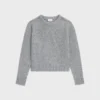 Sweter z okrągłym dekoltem z bezszwowego kaszmiru Sweter z okrągłym dekoltem z bezszwowego kaszmiru