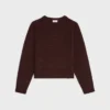 Sweter z okrągłym dekoltem z bezszwowego kaszmiru Sweter z okrągłym dekoltem z bezszwowego kaszmiru
