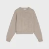 Sweter z okrągłym dekoltem z bezszwowego kaszmiru Sweter z okrągłym dekoltem z bezszwowego kaszmiru