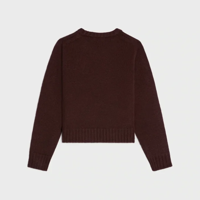 Sweter z okrągłym dekoltem z bezszwowego kaszmiru Sweter z okrągłym dekoltem z bezszwowego kaszmiru