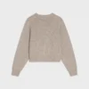 Sweter z okrągłym dekoltem z bezszwowego kaszmiru Sweter z okrągłym dekoltem z bezszwowego kaszmiru