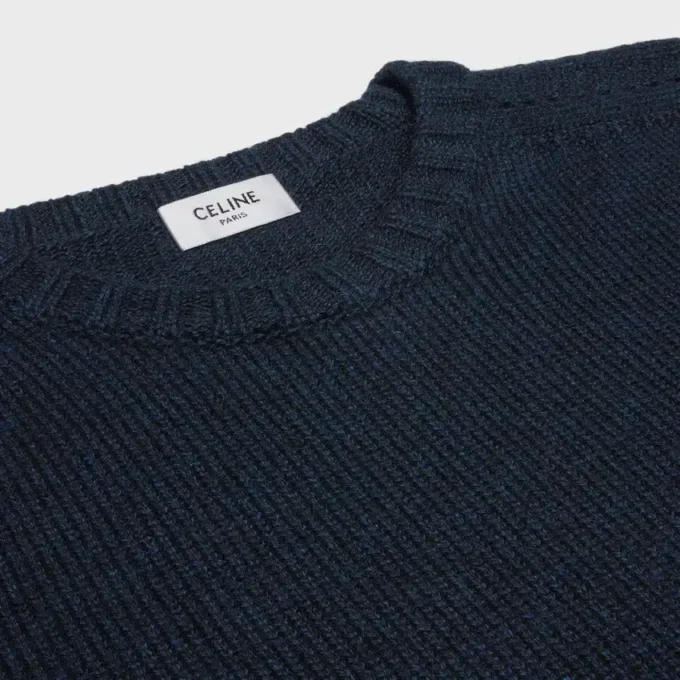 Sweter z okrągłym dekoltem z bezszwowego kaszmiru Sweter z okrągłym dekoltem z bezszwowego kaszmiru